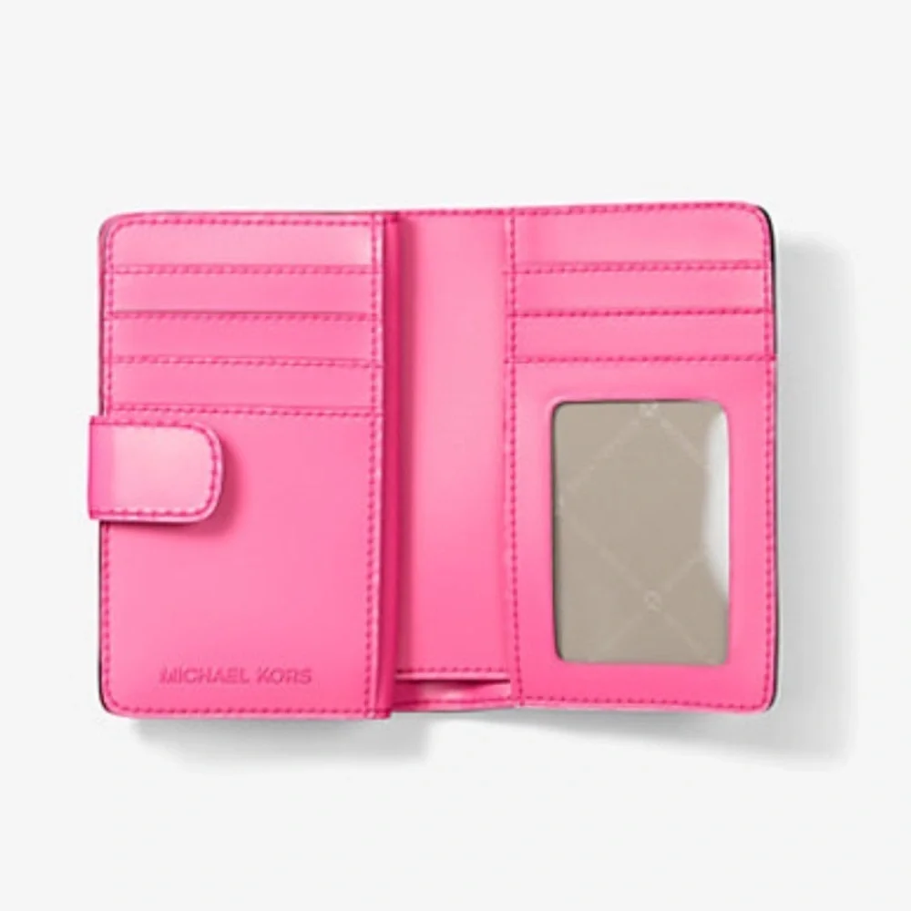 Michael Kors Jet Set Medium Floral Print Bi-Fold Wallet